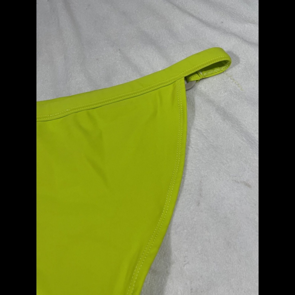 NWT $26 Topshop Ring High Leg Bikini Bottoms in Lime Green [SZ 10 US } - Picture 11 of 12